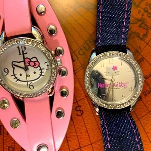 (2) Hello Kitty Sanrio Watches and (1) Accutime w